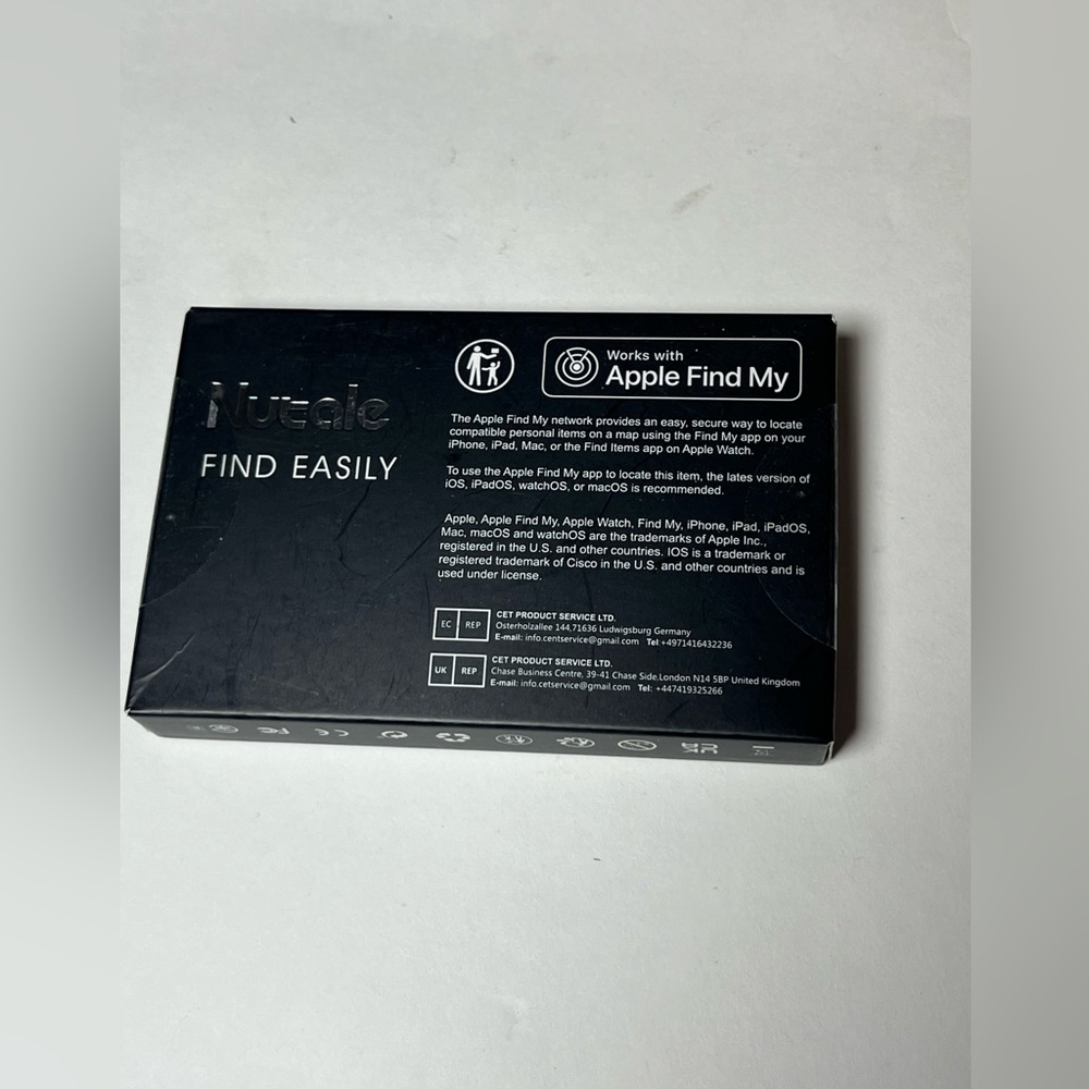 NWT nutale “find my” tracker. locate compatible personal items using find my app